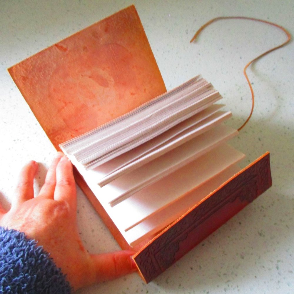 Handmade Hand Tooled Leather Journal - Picture 7 of 14